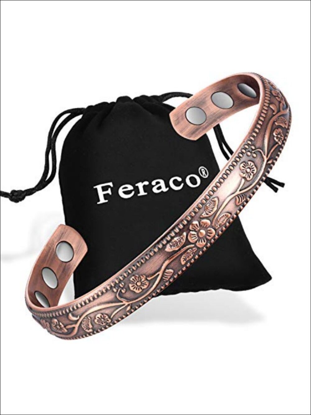 Copper Magnetic Bracelet 3500 Gauss Neodymium Adjustable Cuff